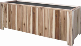 Rechteckiges Pflanzgefäß L Lignum Acacia FSC 100 x 50 x 50 CM Natur geölt