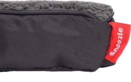 Snoozle Orthopädischer Hundekorb - Weiches und luxuriöses Hundekissen - Hundebett - Waschbar - Hundekörbe - M - 76cm - Grau