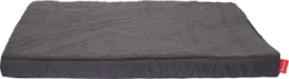 Snoozle Orthopädisches Hundekissen L - Weiches orthopädisches Hundekörbchen 91 x 66 cm - Waschbares ergonomisches Hundekissen groß - Hundebett Auto - Sitzkissen grau