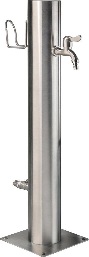 Westfalia Wasserwelten Wassersäule Edelstahl - zwei Ablassventile - inklusive Schlauchhalter