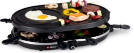 Alpina Gourmet Set - Griddle - mit Pfannen und Spateln - 1200W - 8 Personen