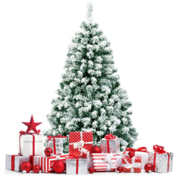 Coast 135 cm großer Weihnachtsbaum verschneit mit Metallständer