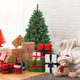 Coast 135 cm künstlicher Weihnachtsbaum mit 5 Farbwechseln Weihnachtsbaum mit Metallständer grün