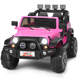 Coast 2 Sitzendes Batterie-Display für Elektrofahrzeug Kinderfahrzeug 123 x 80 x 80 cm rosa