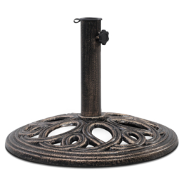 Coast Gusseisen Sonnenschirm Basis - Sonnenschirm Stand - 32 cm hoch - Bronze