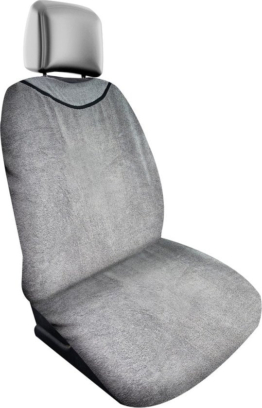 Dunlop Frottee Autositzbezug - Maschinenwaschbar - Grau - 130 x 70 cm