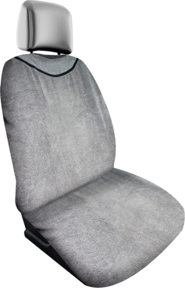 Dunlop Frottee Autositzbezug - Maschinenwaschbar - Grau - 130 x 70 cm