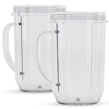 KitchenBrothers Smoothie Blender Becher - 550 ml - 2 Stück - Geeignet für KB678