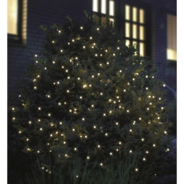 LED-Lichtgitter 3x3m 200 außen kalt weiß-grün