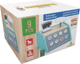 Marionette Holzspielzeug Spielzeugwaage - Mit 9 Karten - Lernspielzeug - FSC Label - Holz