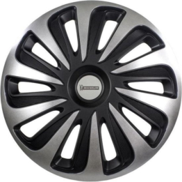 Michelin Radkappen 16-Zoll - silber/schwarz - nvs