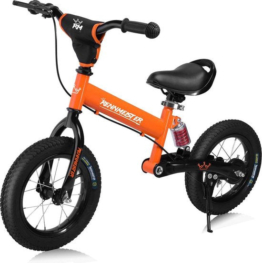 Rennmeister Balance Fahrrad 'Renmeister' mit Federung und Trainingssattel orange
