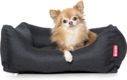 Snoozle Donut Hundekorb - weiches und luxuriöses Hundekissen - Hundebett - waschbar - Hundekörbe - 60 x 44cm
