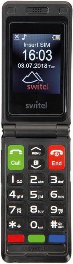 Switel M222 Komfort-Klapphandy M222 mit Notruftaste, hörgerätekompatibel