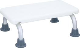 Vivamore Badetreppe - max 150 kg - 40 x 31 x 14,5 cm - Weiß