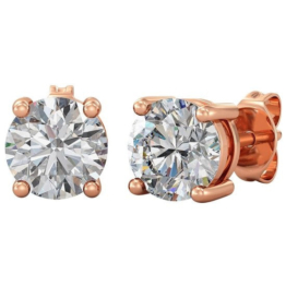 Yolora Damen Ohrringe mit Kalpa Camaka Kristalle - Rose-farbig - 18K Rose Gold Plated - Damen Ohrringe Rose Gold - Schmuck - Exklusive Geschenk-Box - Muttertag Geschenk