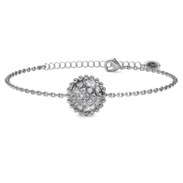 Yolora Damenarmband mit Kalpa Camaka Kristallen - Silber - 18K Weißgold plattiert - Geschenkverpackt
