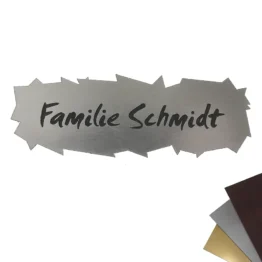 Acrylschild 2-farbig mit Namen 100 x 35 mm Abstrakt