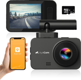 AyeCam Dashcam Pro Max - FULL HD & Nachtsicht - G-Sensor - Inkl 32GB SD - Dashcam fürs Auto - Mit App