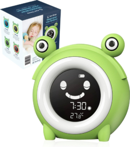 AyeSleep - Kinderwecker - 5 Lichtfarben - dimmbar - Schlaftrainer - Grün