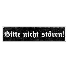 Bitte nicht stören! - Vintage Schild 150 x 35 mm 15 x 3.5 cm