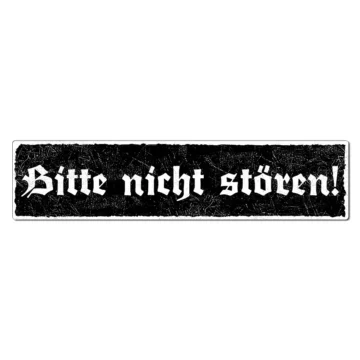 Bitte nicht stören! - Vintage Schild 150 x 35 mm 15 x 3.5 cm