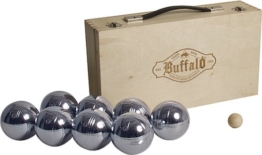 Buffalo Jeu De Boules Set Metall (8 Stück) in Holzkiste