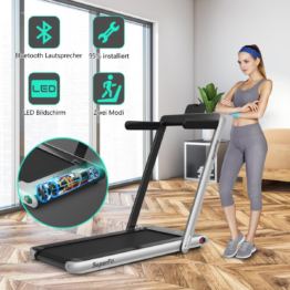 Coast 2 in 1 klappbares Laufband 2,25 PS tragbares elektrisches Laufband silber