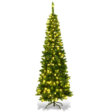 Coast 225 cm Weihnachtsbaum hochwertiges PVC Nadeln Bleistift Weihnachtsbaum grün