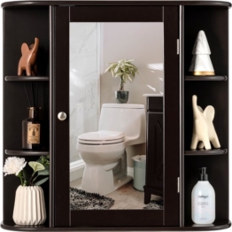 Coast -Badezimmer - Medizinschrank - Braun - 66 x 16,7 x 63 cm