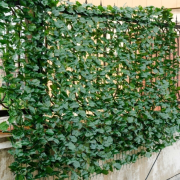 Coast künstliche Pflanze Wand Hecke Efeu Blätter Privatsphäre Dämmerung Outdoor-und Indoor-Gartenzaun 150 x 300 cm