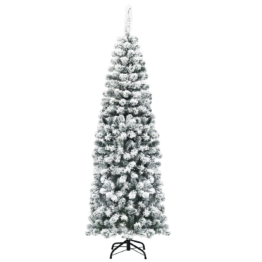 Coast Pencil Weihnachtsbaum mit Schnee - mit Metallsockel - 180 cm