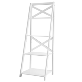Coast Storage Cabinet - 4 Fachböden - MDF - Max. 5 kg pro Regal - 47 x 46 x 143 cm - Weiß