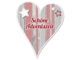 Dekoherz Hüttentraum Schöne Adventszeit oder mit Wunschtext - 18 cm Sterne