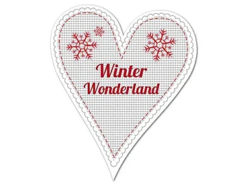 Dekoherz Hüttentraum Winter Wonderland oder mit Wunschtext - 18 cm Schneesterne