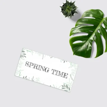 Dekoschild "green frame" mit Wunschtext 20 x 10 cm