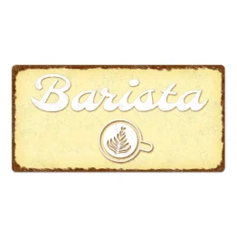 Dekoschild im Vintagestyle mit Wunschtext gelb 30 x 15 cm