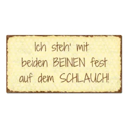 Dekoschild Pünktchen mit Wunschtext vintage gelb 20 x 10 cm