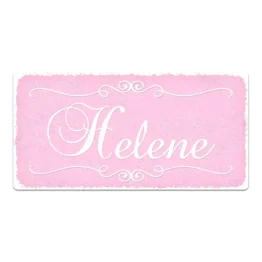 Dekoschild Vintage rosa 20 x 10 cm