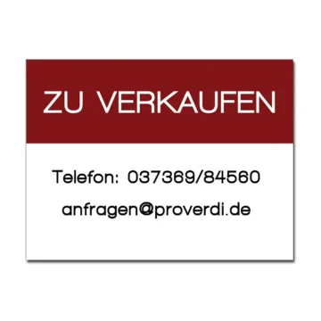 Dibondschild zu verkaufen Größe 42 x 30 cm