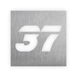 Edelstahlhausnummer - Design Blade