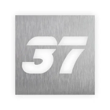 Edelstahlhausnummer - Design Blade