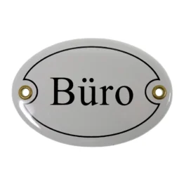 Emailletürschild Größe: 10,5 x 7,0 cm | Büro