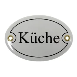 Emailletürschild Größe: 10,5 x 7,0 cm | Küche