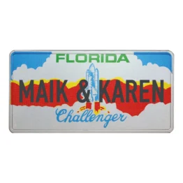 Florida - Plate - Challenger- mit Wunschtext in Folienschrift