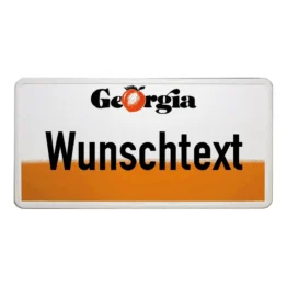 Georgia - Plate mit Wunschtext Folienschrift