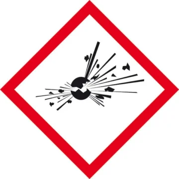 GHS-Gefahrenpiktogramm »Symbol 01: explodierende Bombe«
