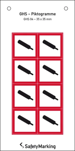 GHS-Gefahrenpiktogramm »Symbol 04: Gasflasche«