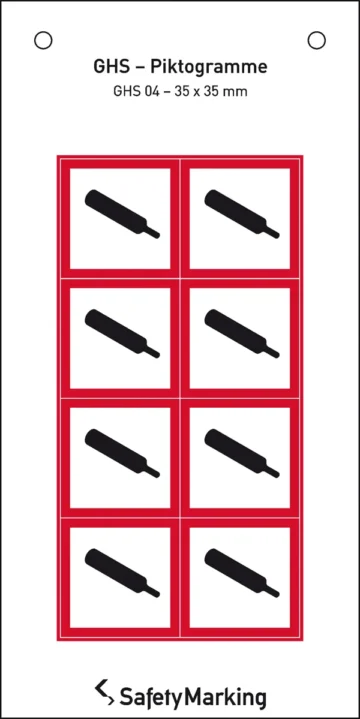 GHS-Gefahrenpiktogramm »Symbol 04: Gasflasche«