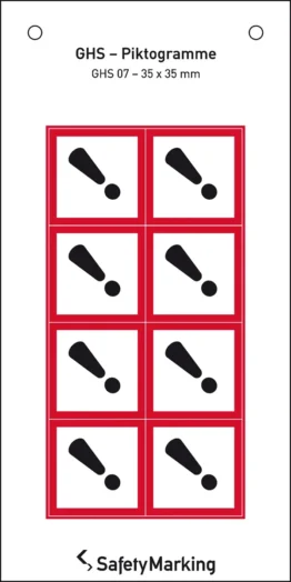 GHS-Gefahrenpiktogramm »Symbol 07: Ausrufezeichen«